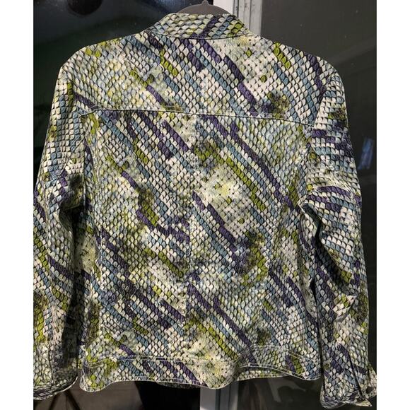 Mob jacket with reptile design by Chicos 2 (10). - Picture 13 of 13